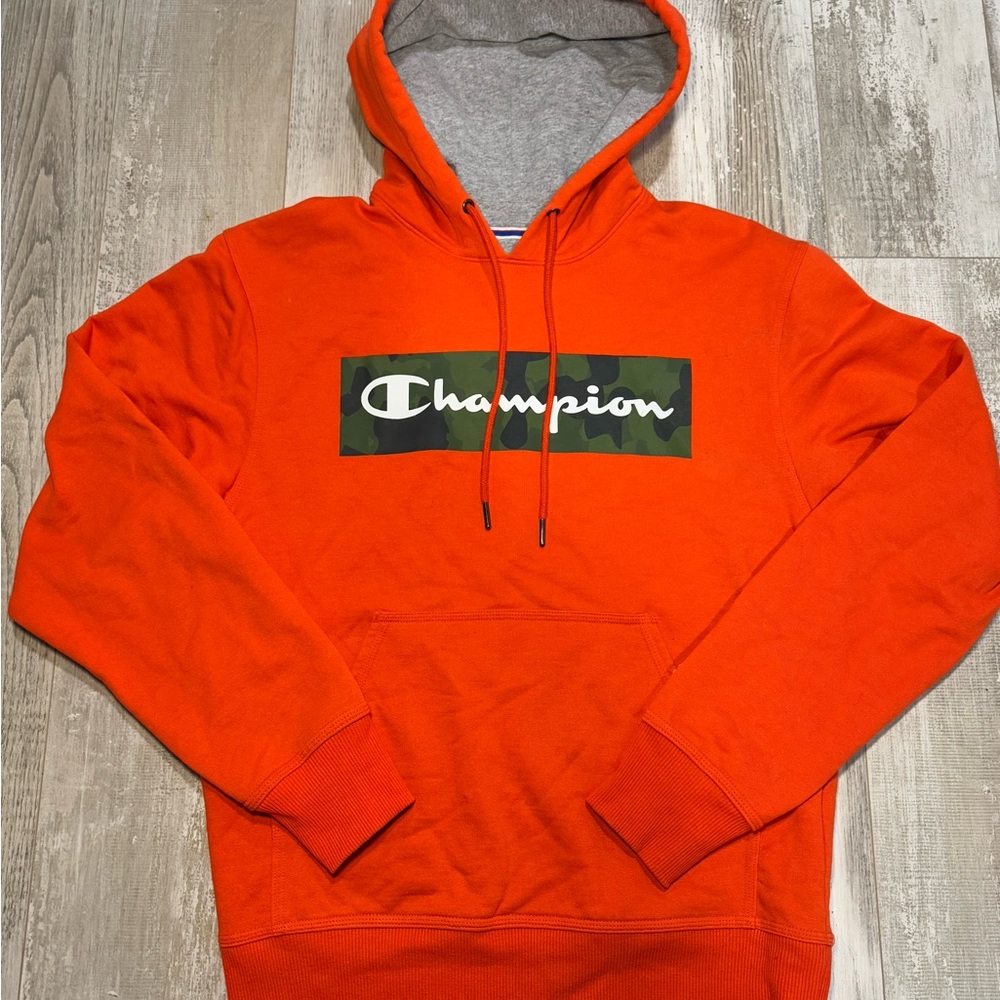 Champion Men's Orange Hoodie